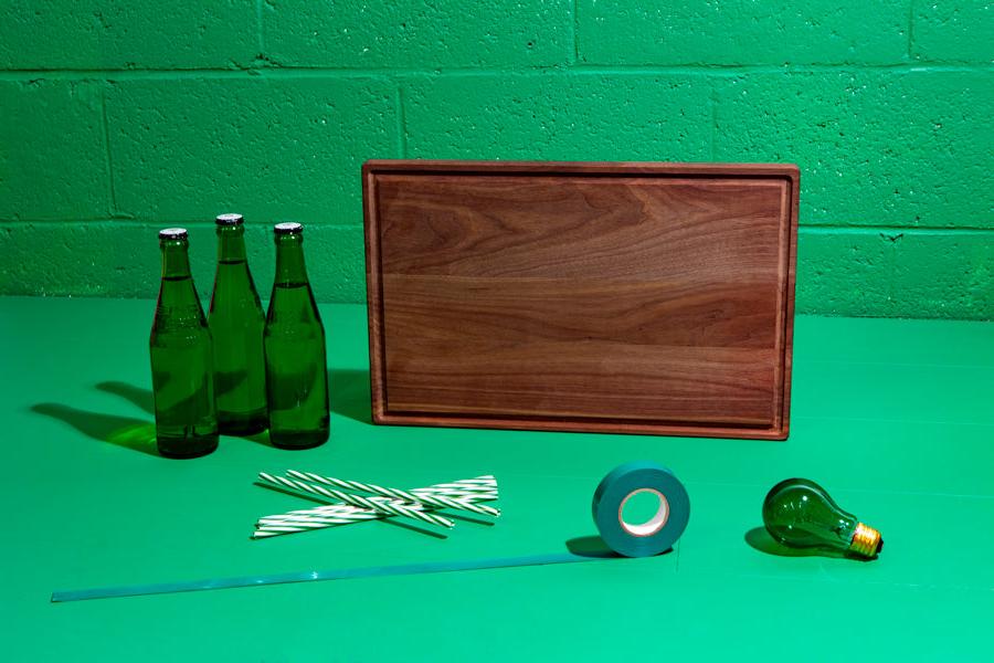 solid walnut personalized cutting board