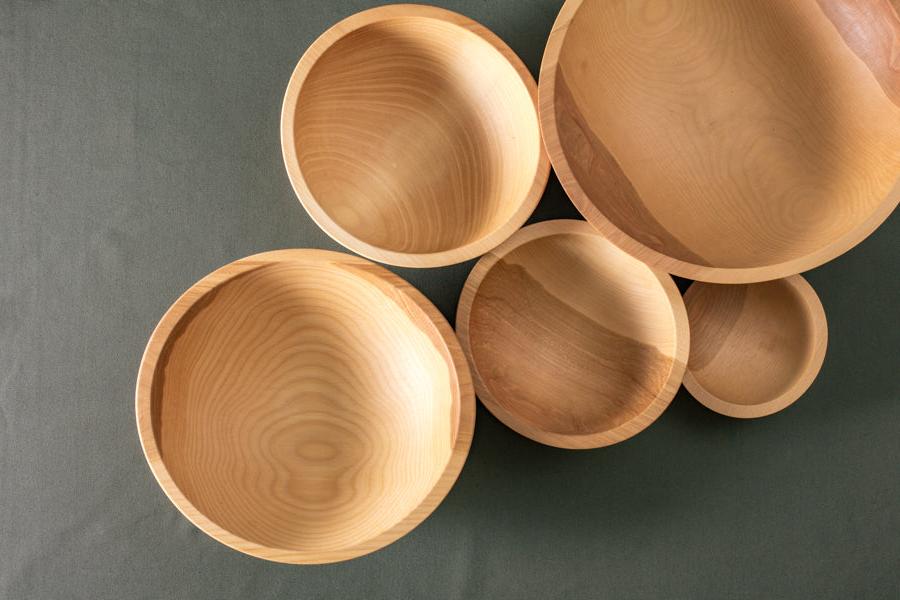 solid wood salad bowls